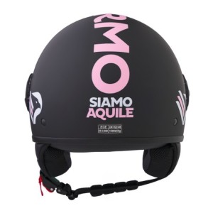 CASCO PALERMO CALCIO NERO OPACO SiamoAquile